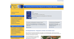 Desktop Screenshot of biographiezentrum.de