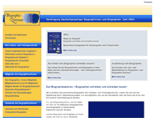 Tablet Screenshot of biographiezentrum.de